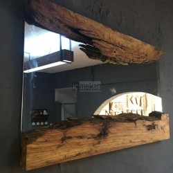 Doğal Kenar Kütük Ayna - N1