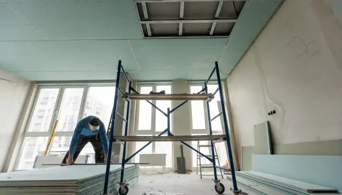 Gizli led aydinlatmali alcipan tavan uygulamasi