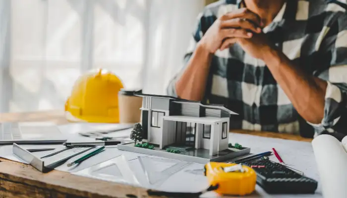 Ic mimarin konut icin mimari kesif yaptigi ve mekan analizi gerceklestirdigi calisma