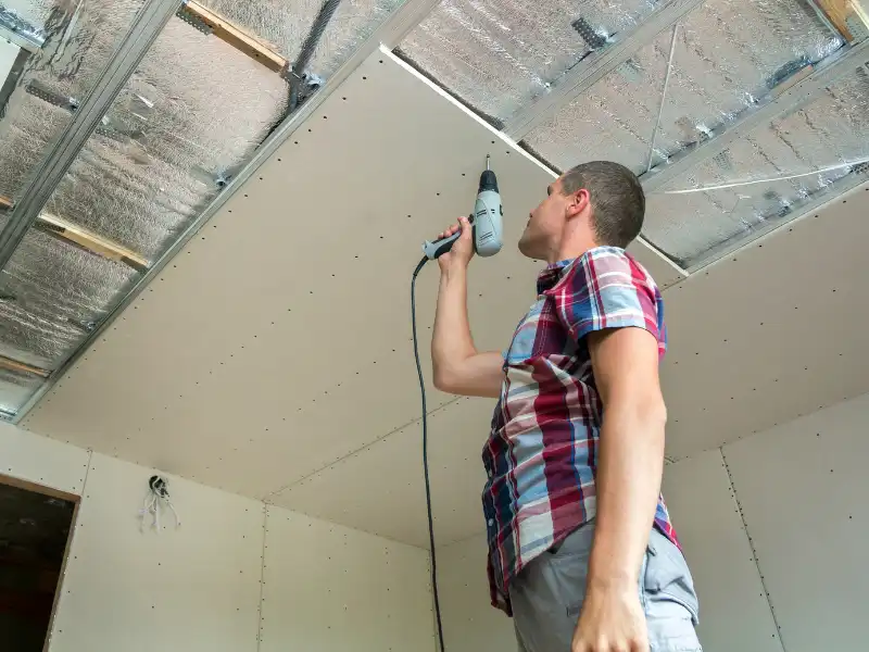 Kiraz kartonpiyer ve tavan göbeği dekorasyon uygulaması